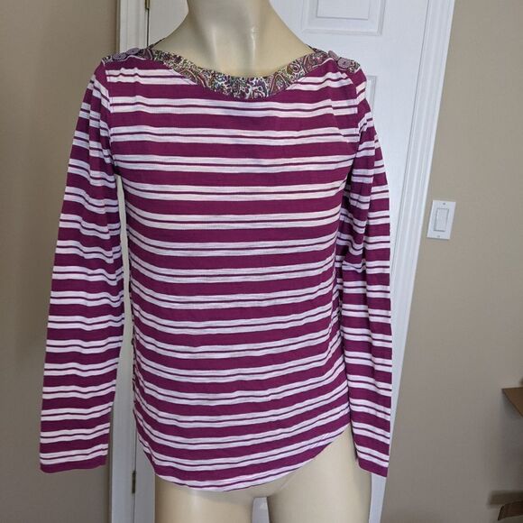 Anthropologie Postmark stripe long sleeve shirt - Picture 8 of 11